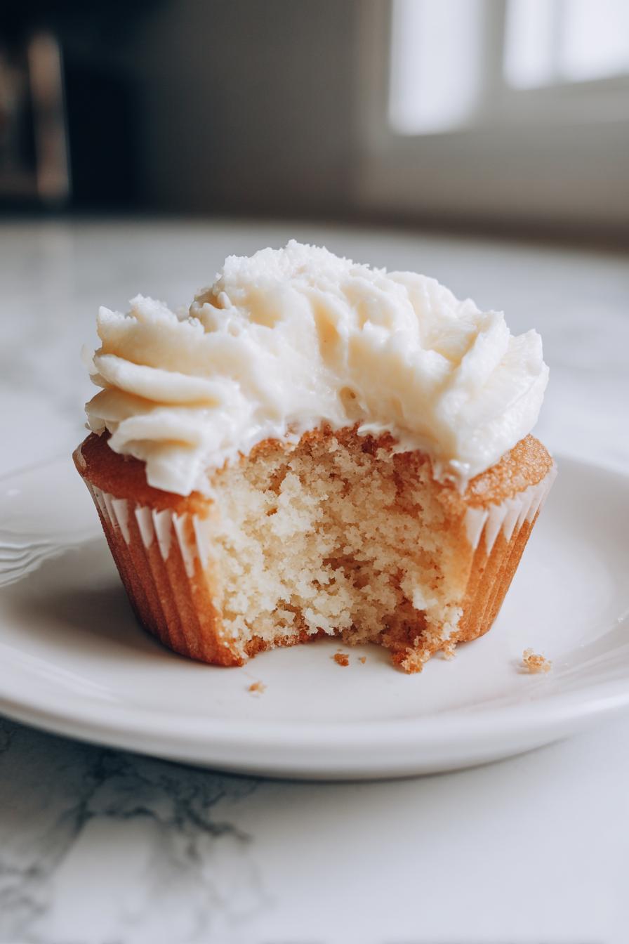 Fluffy cream cheese cupcakes