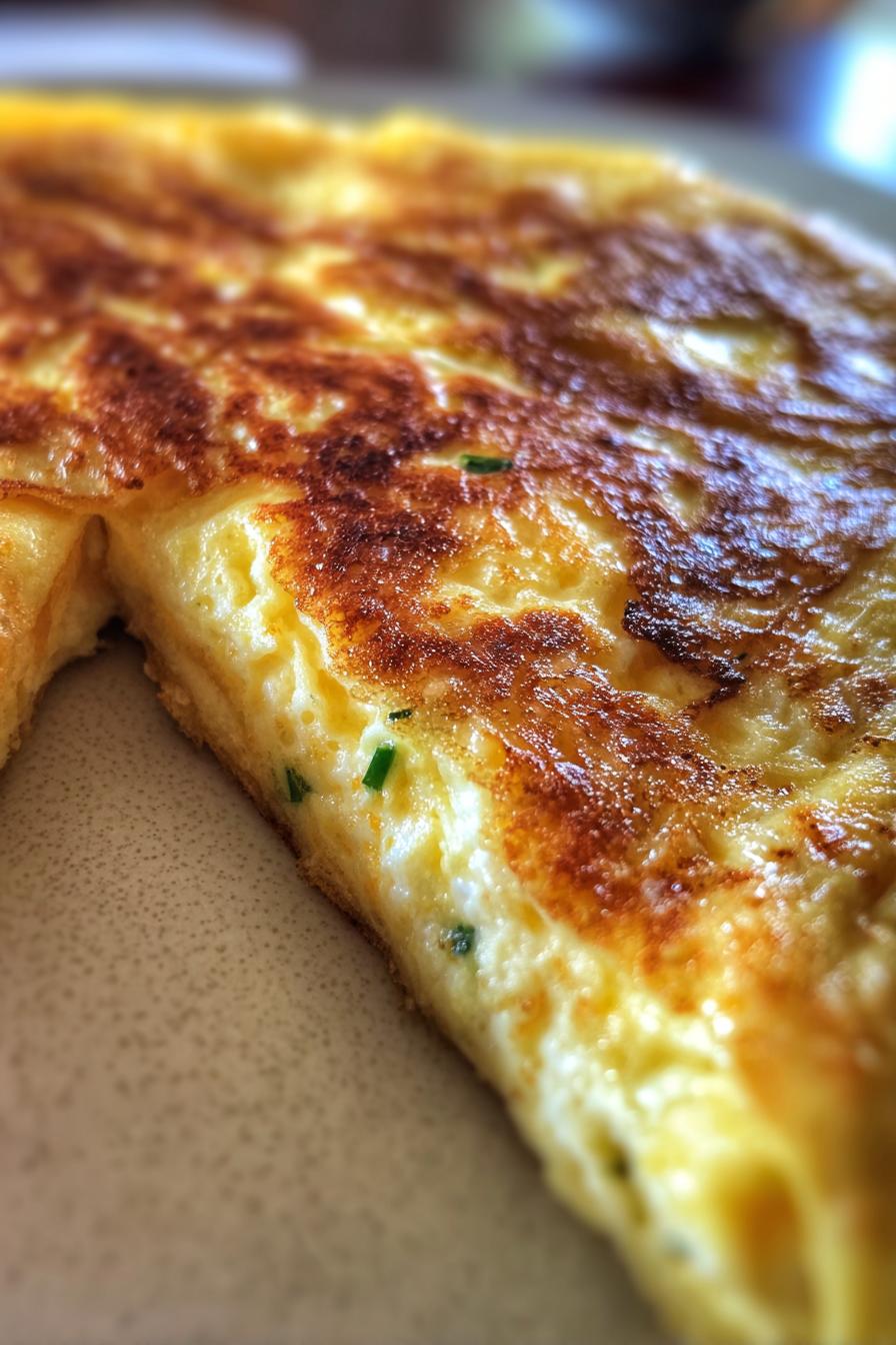 Fluffy egg white omelette