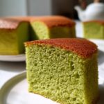 Fluffy matcha sponge cake