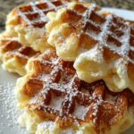 Fluffy mochi waffles