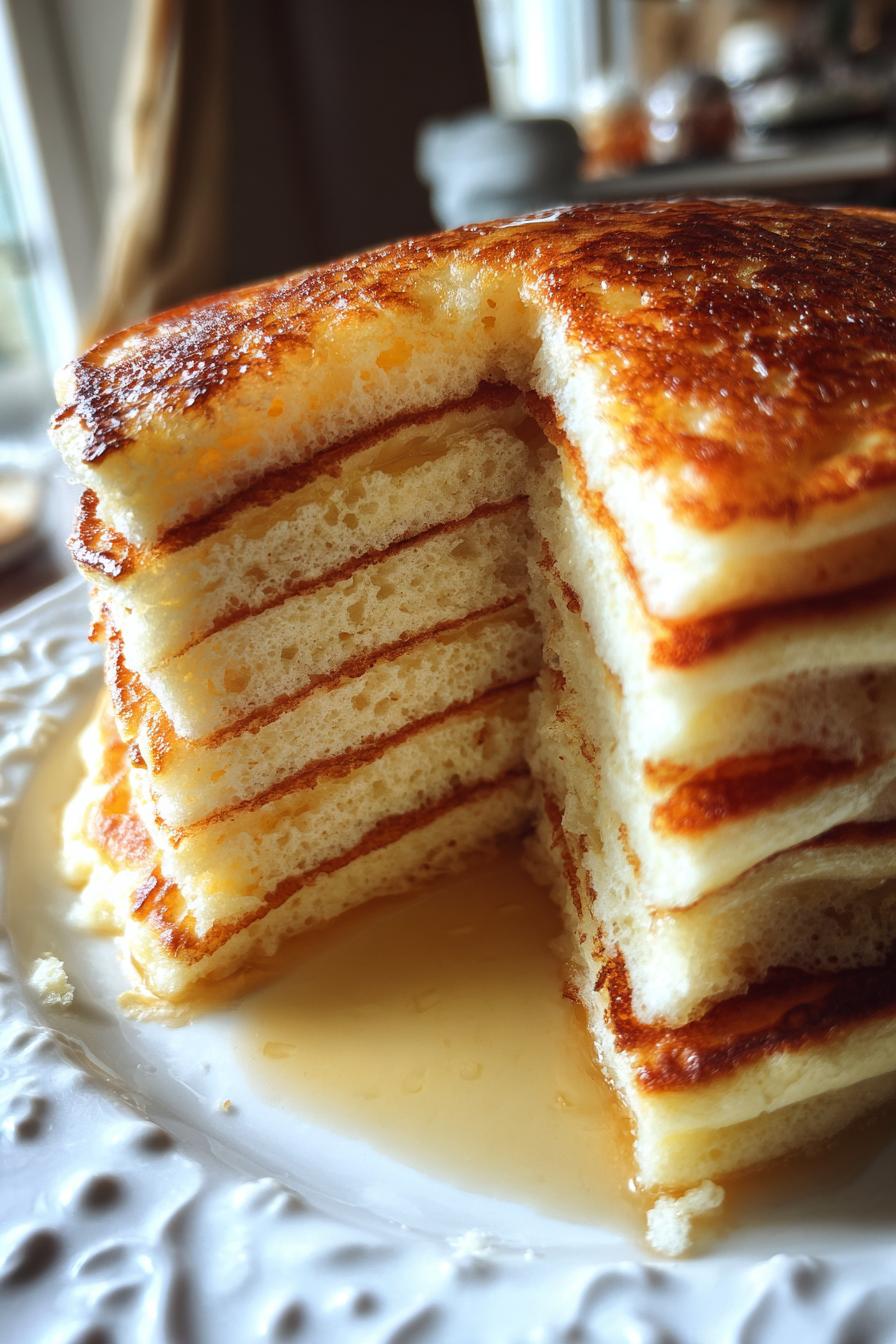 Fluffy pillow pancakes