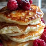 Fluffy ricotta pancakes