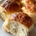 Fluffy sourdough rolls