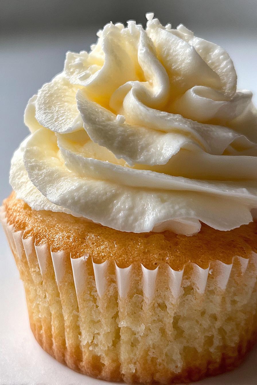 Fluffy vanilla cupcakes