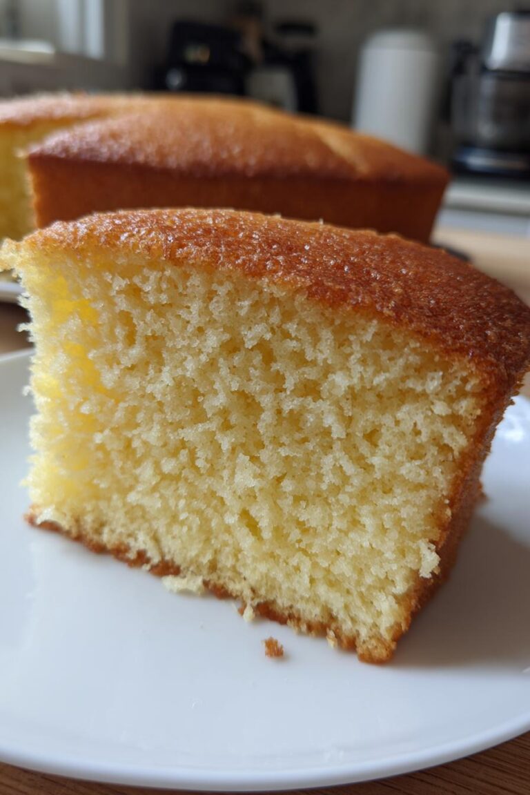 Fluffy vanilla sponge cake