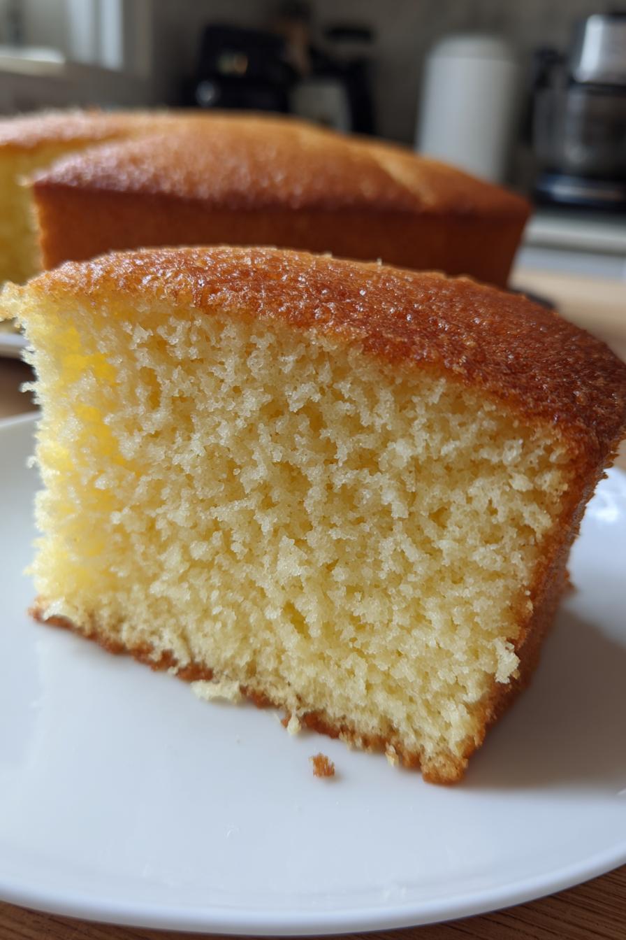 Fluffy vanilla sponge cake