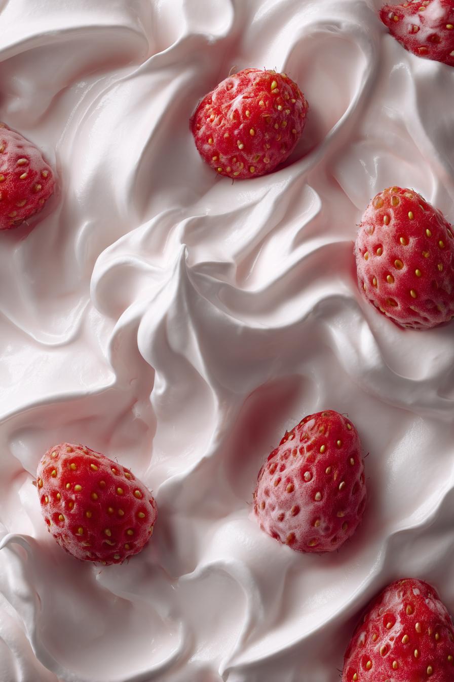 Fluffy whipped yogurt bowls