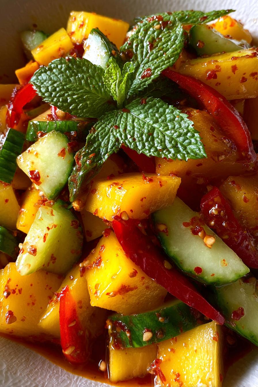 Guajillo Pepper Mango Tepache Salad