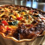 High fiber chickpea veggie bake