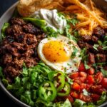 High protein taco beef bowls