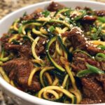 Keto Bulgogi Zoodle Stir Fry