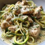 Keto Chicken Alfredo with Zucchini Noodles