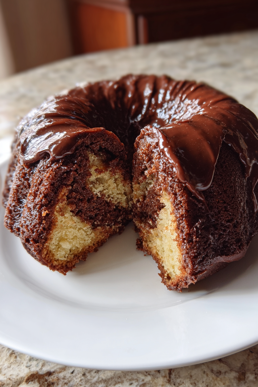 Keto Chocolate Ricotta Bundt Cake