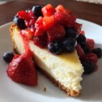Keto Coconut Cheesecake with Berries