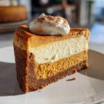 Keto Pumpkin Cheesecake with Gingersnap Crust