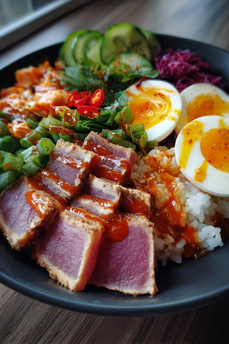 Keto Spicy Tuna Rice Bowl
