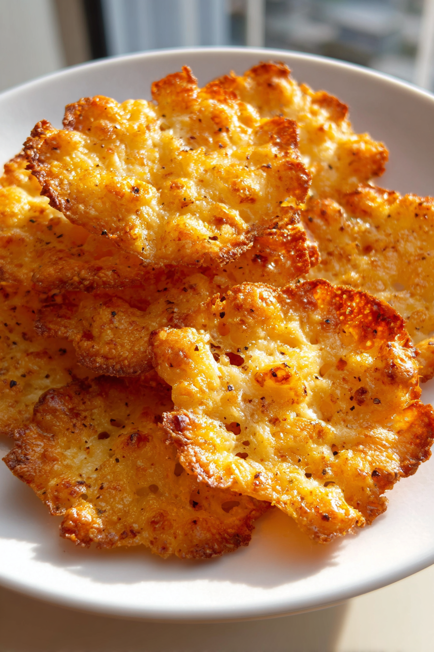 Keto cheese crisps