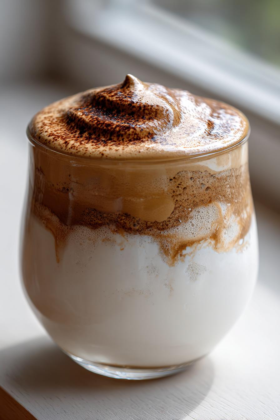 Korean Coffee Dalgona Cream Dessert