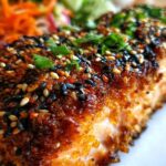 Korean Sesame Crusted Salmon