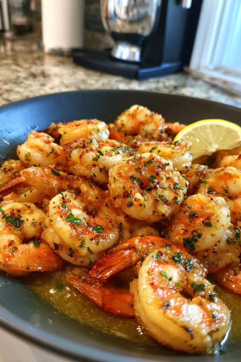 Lemon Garlic Shrimp Skillet