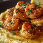 Lemon Garlic Shrimp with Cauliflower Mash