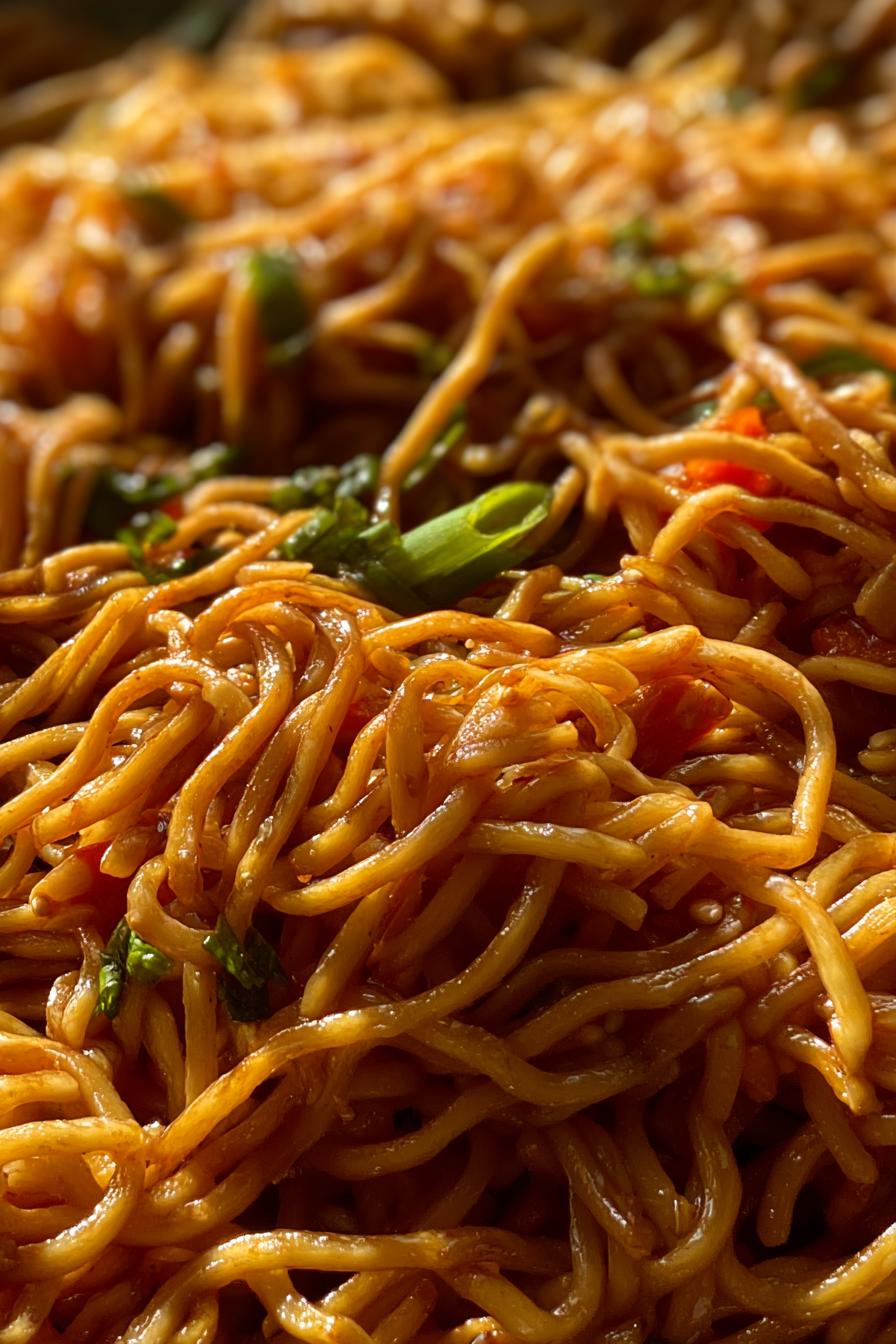 Low calorie sesame ginger noodles