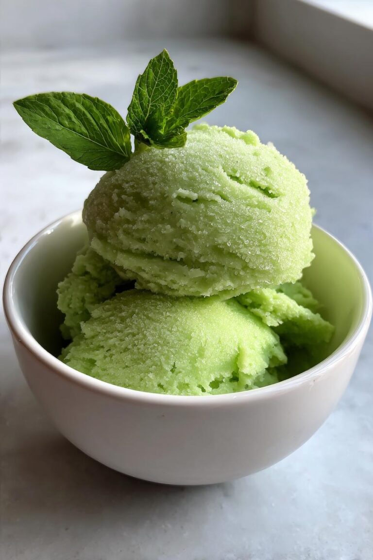 Mojito Lime Basil Sorbet