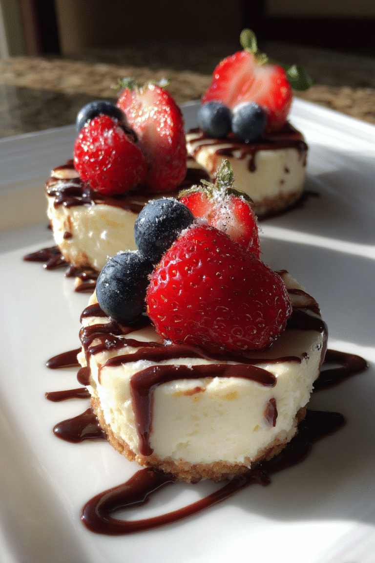 No-Bake Mini Cheesecakes