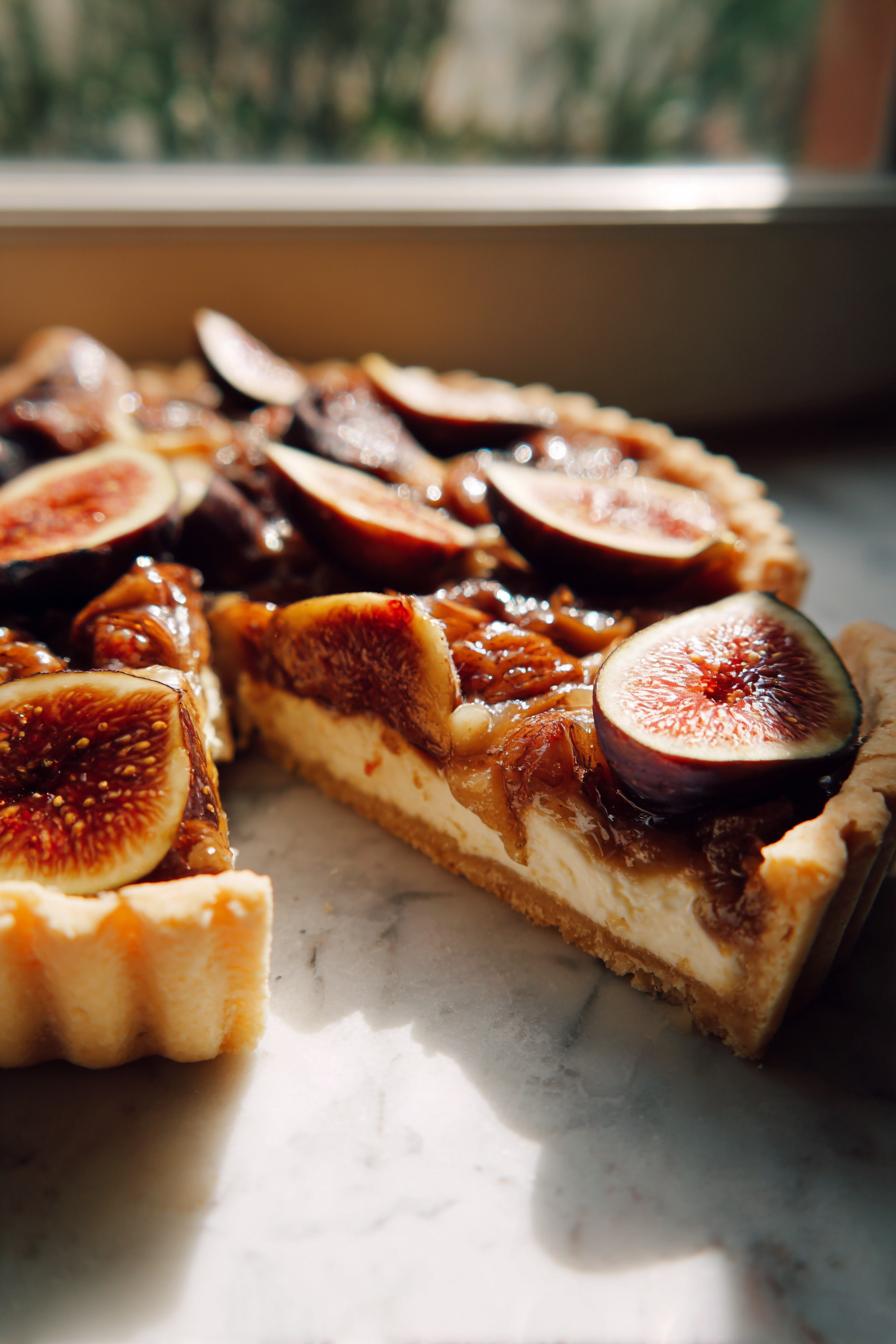Sherry Fig Goat Cheese Tart