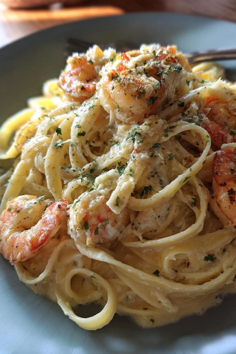 Shrimp and Crab Alfredo