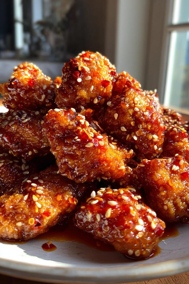 Spicy honey garlic chicken bites