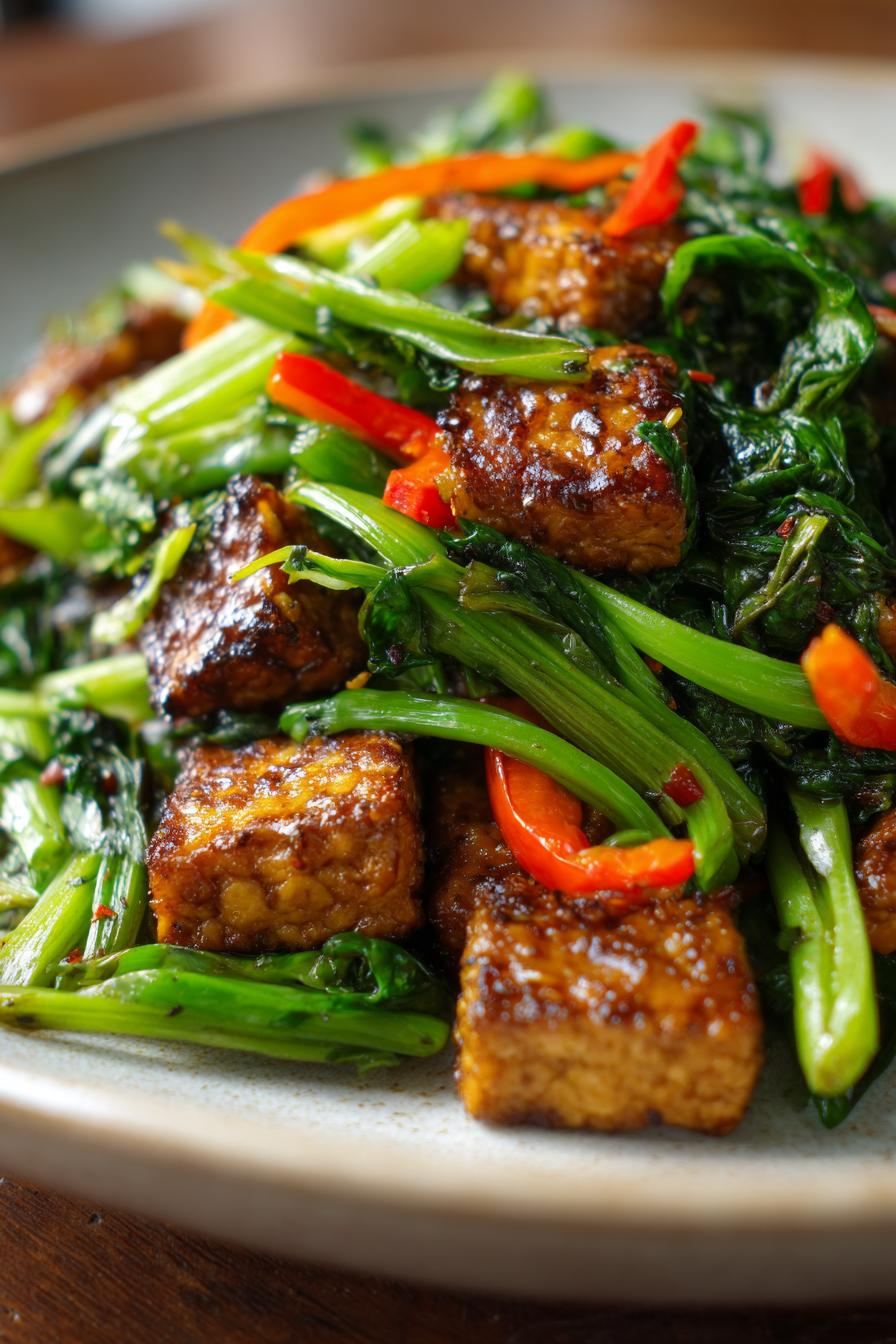 Tempeh Green Protein Stir Fry