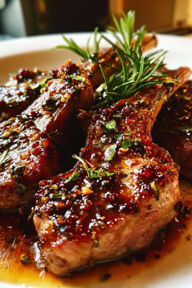 Truffle Honey Glazed Lamb Chops