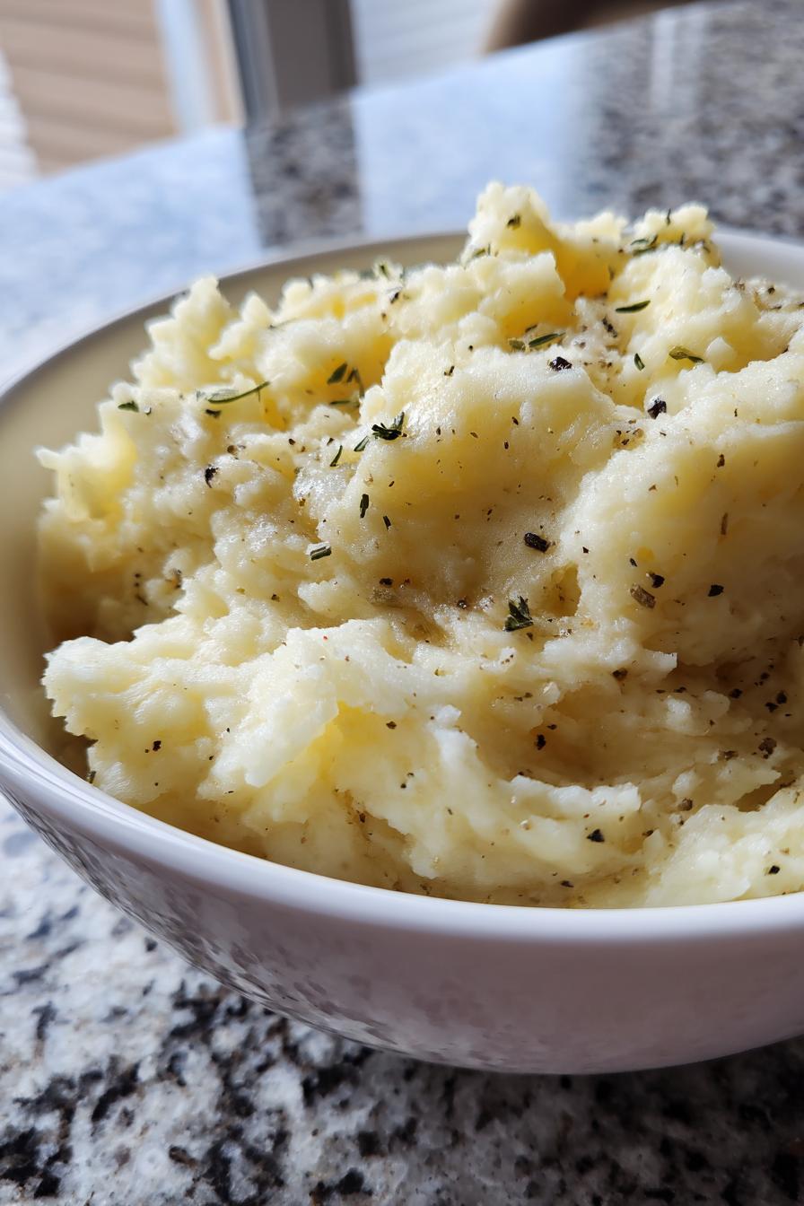 Truffle Mashed Potatoes with Garlic Herb