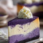 Ube Vanilla Bean Cheesecake