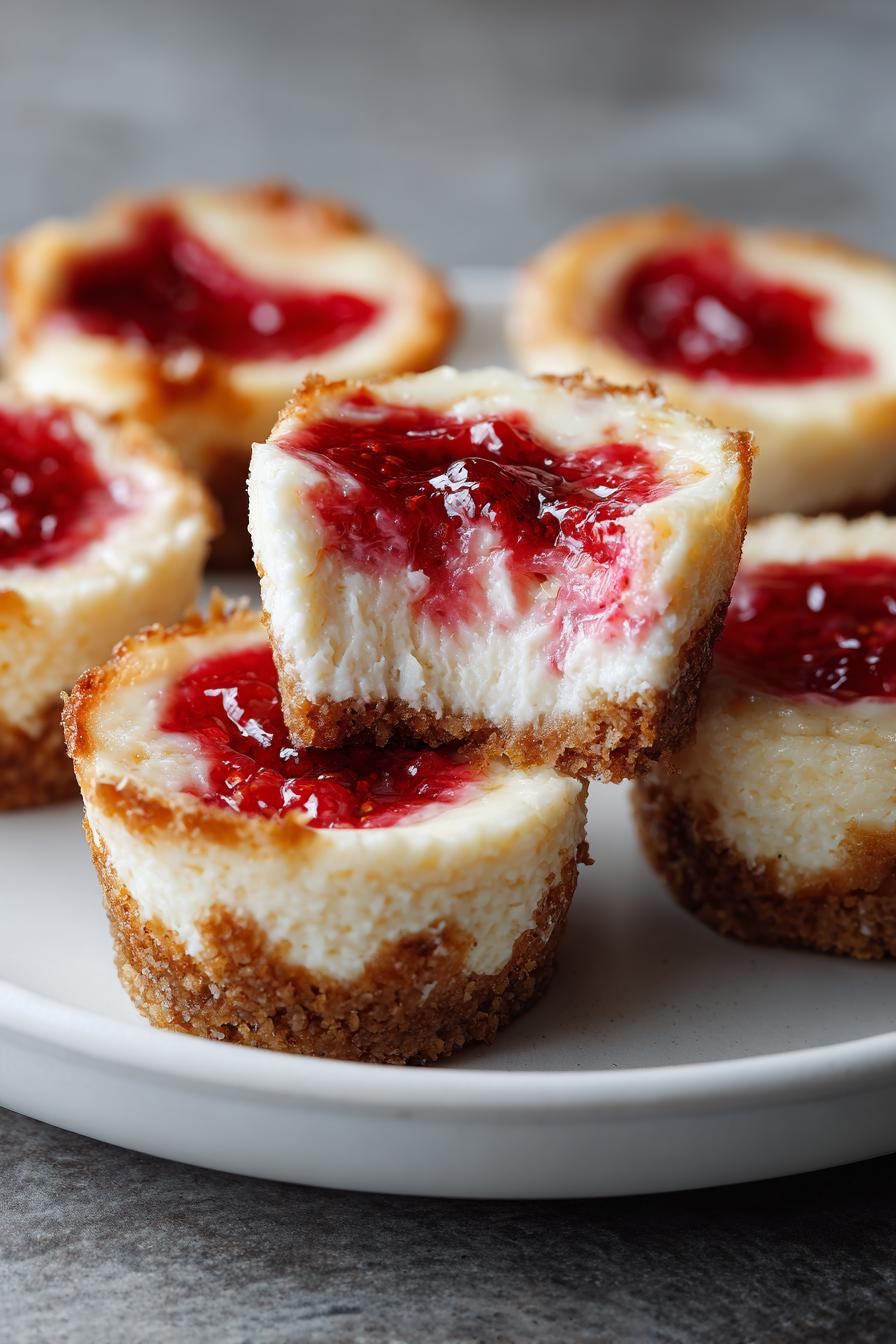Zero sugar strawberry cheesecake bites