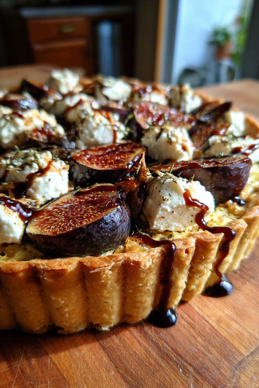 balsamic fig and goat cheese tart