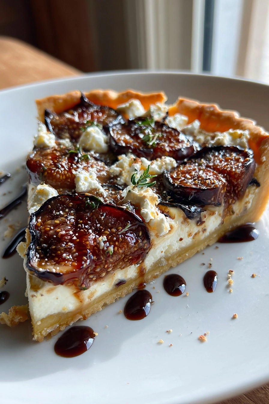 balsamic fig and goat cheese tart