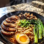 black garlic and miso ramen bowl