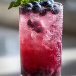 blueberry basil lemonade mocktail recipe