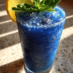 blueberry basil lemonade slushie