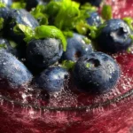 blueberry basil lemonade slushie