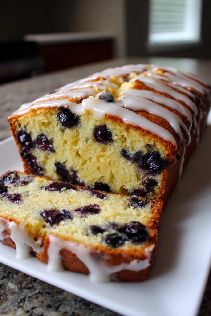 blueberry lemon loaf cake