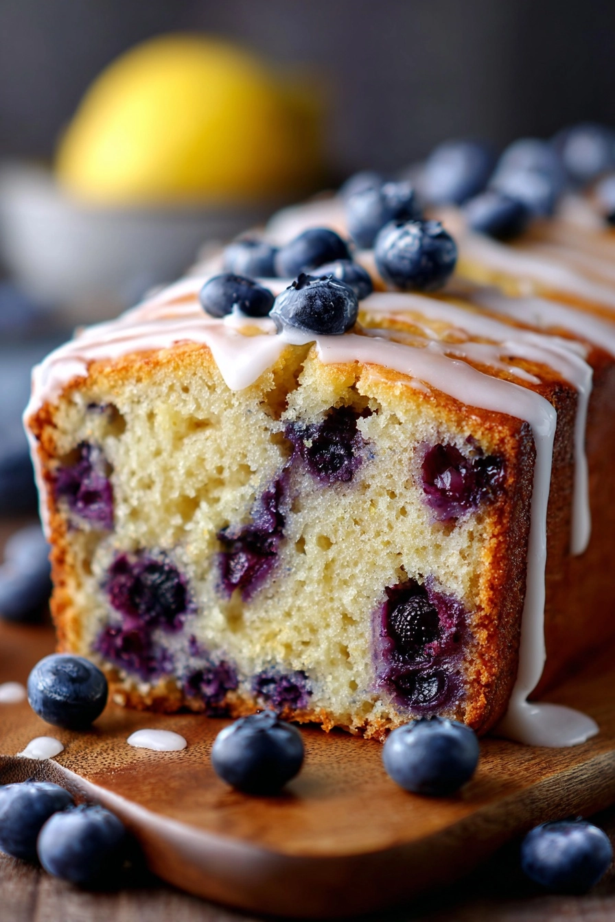 blueberry lemon loaf cake
