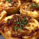 caramelized onion and Gruyère tartlets