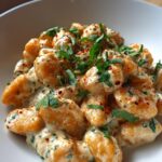 cauliflower gnocchi alfredo with cashew cream