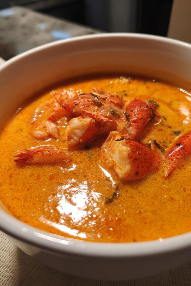 coconut curry lobster bisque