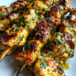 coconut lime chicken skewers