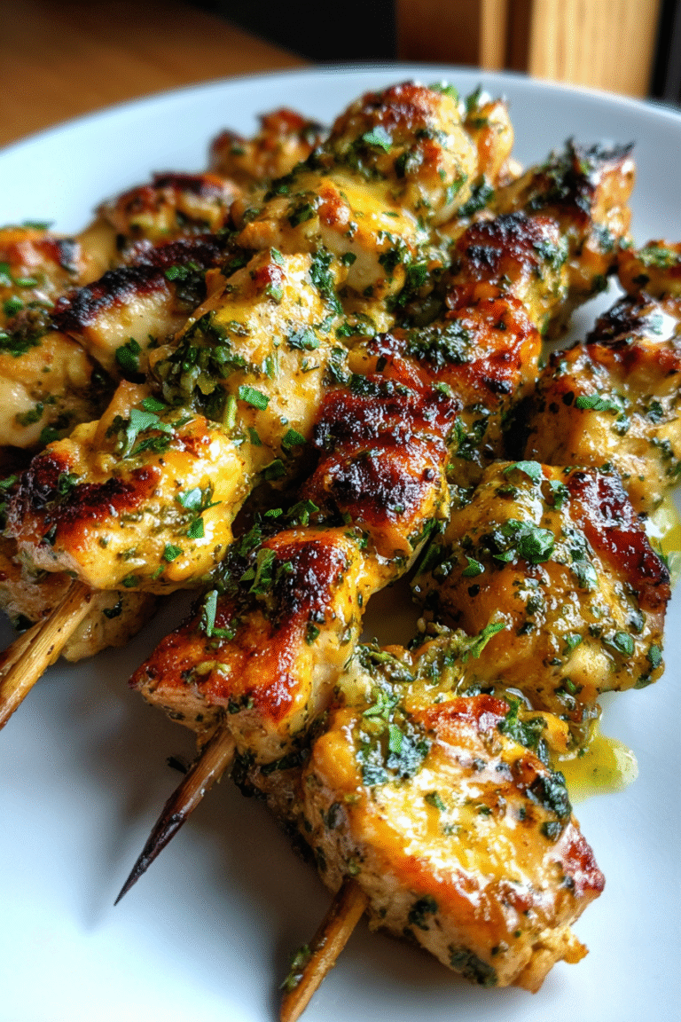 coconut lime chicken skewers