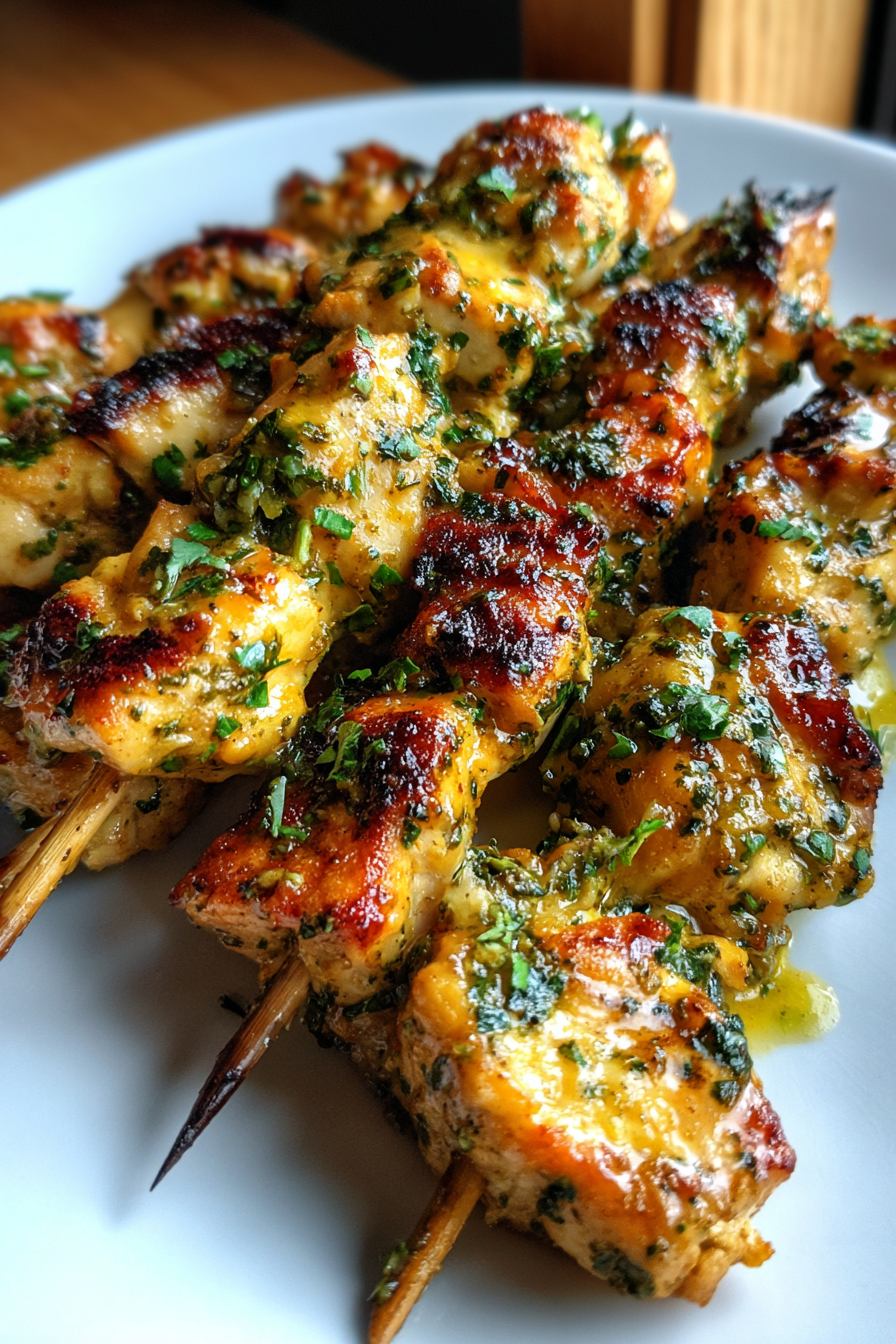 coconut lime chicken skewers